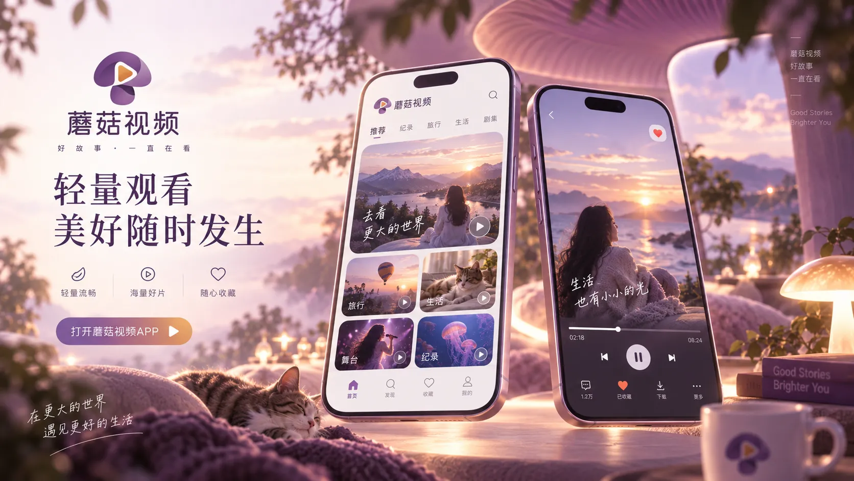 移动设备视频浏览的视觉场景